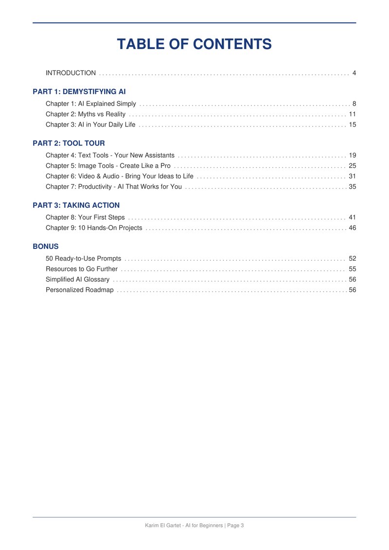 AI for Beginners — Premiers Pas dans l'Intelligence Artificielle - page 3