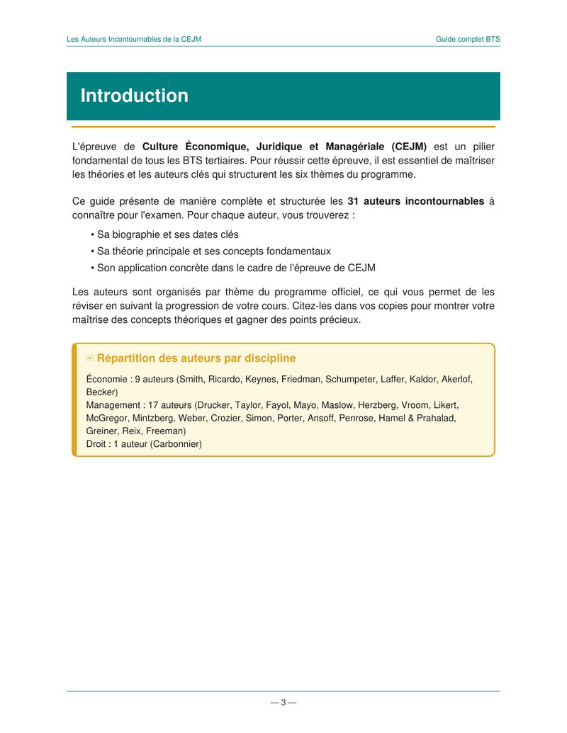 Les Auteurs Clés de la CEJM - page 3