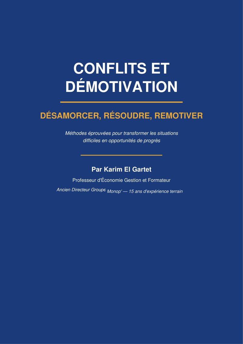 Gérer les Conflits et la Démotivation en Entreprise - page 1