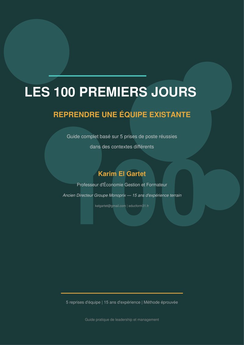 Les 100 Premiers Jours — Guide du Nouveau Manager - page 1