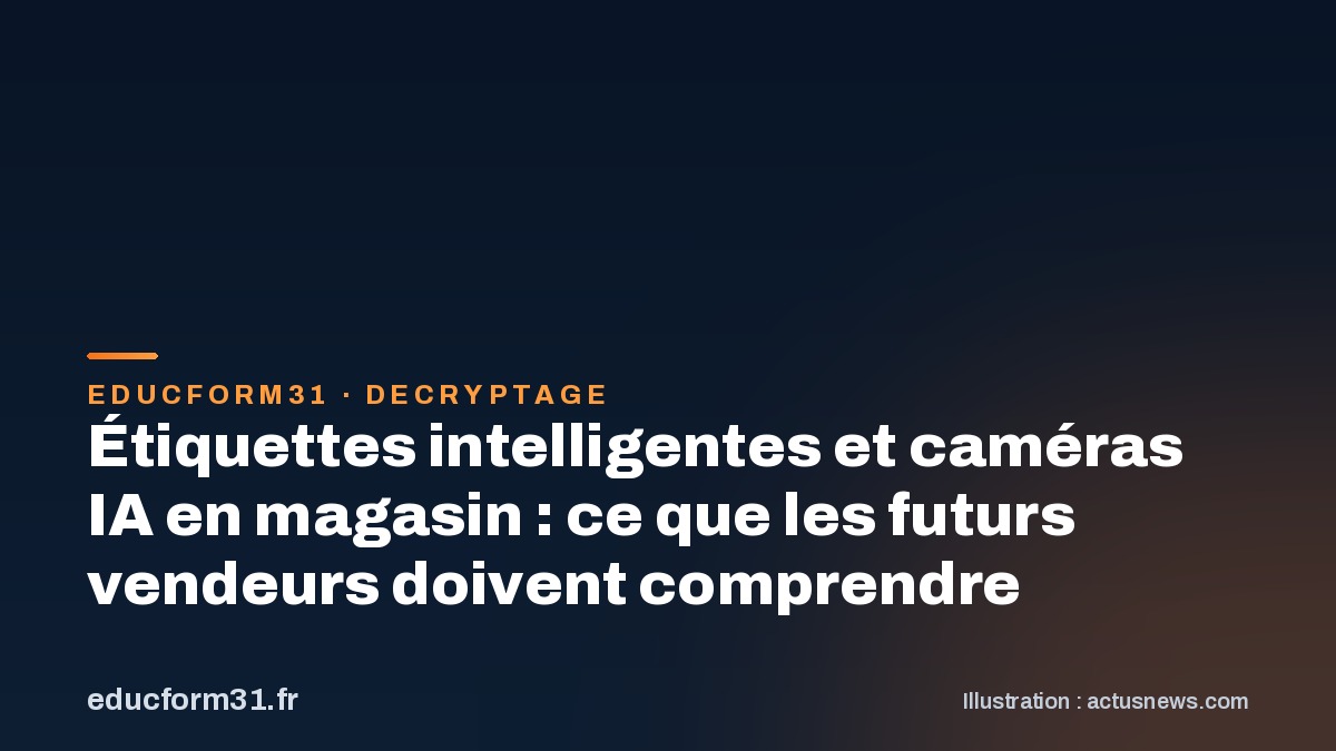 Étiquettes intelligentes et caméras IA en magasin : ce que les futurs vendeurs doivent comprendre